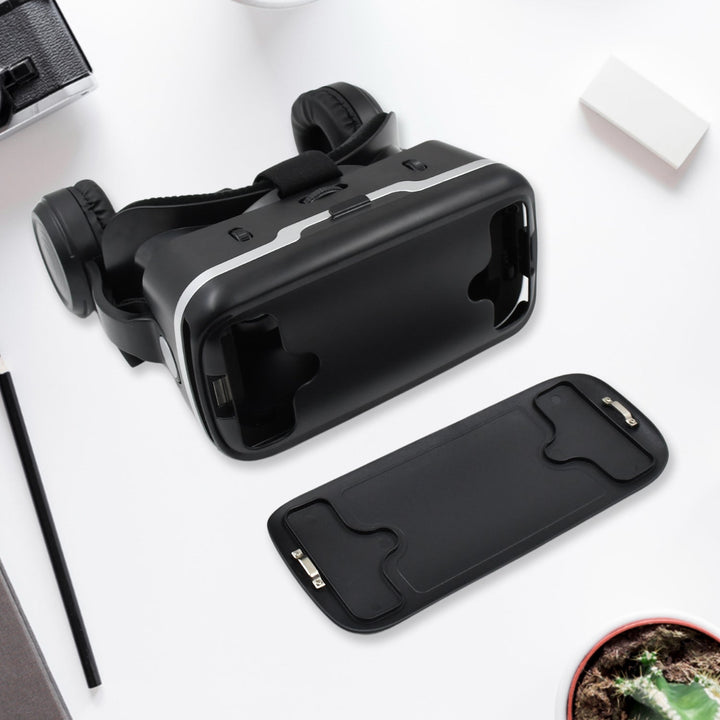 3D / HD VR Glasses Virtual Reality Goggles Headset for iOS for Android Smartphone VR Goggles-For 3D VR Movies Video Games with Headphones (1 Pc) Your Brand