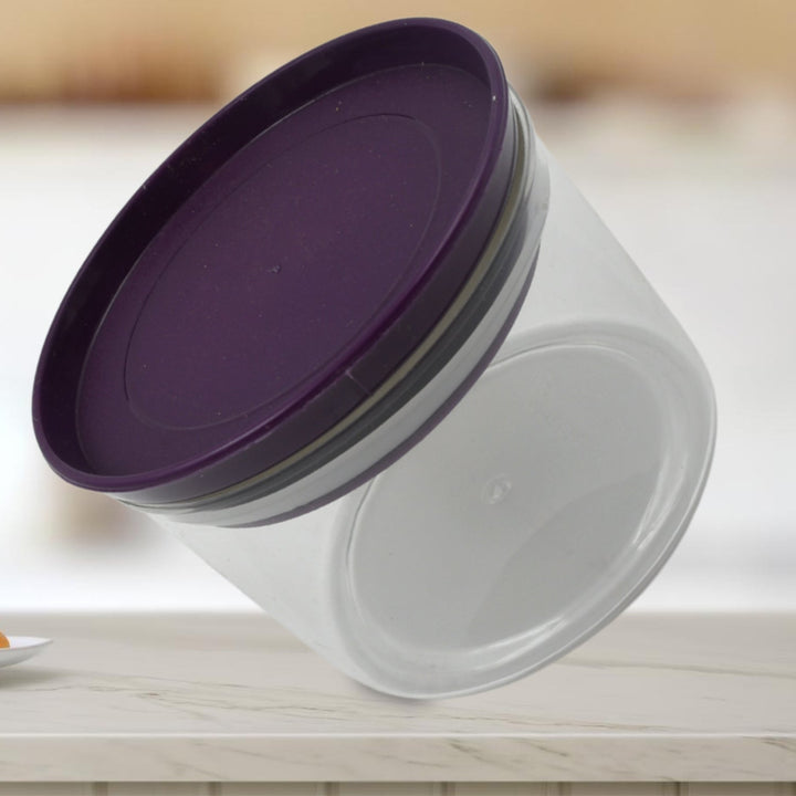 Air Tight & Unbreakable Kitchen Jar Set Food Storage Containers for Dry Fruits, Spices, Snacks, Pulses (2 Pcs Set) Your Brand