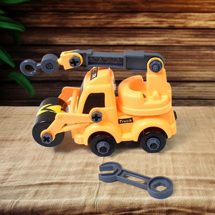 Engineering vehicles Nut Assembly Vehicle Toy, DIY Nut Assembly Vehicle Model Toy Highly Simulation Children Kids Car Model Toy Set (2 Pc Set) Your Brand