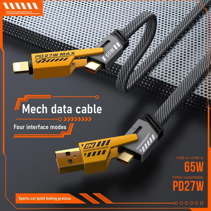 4 in 1 Fast Charging Cable (1 Pc / Loose) - TezCart