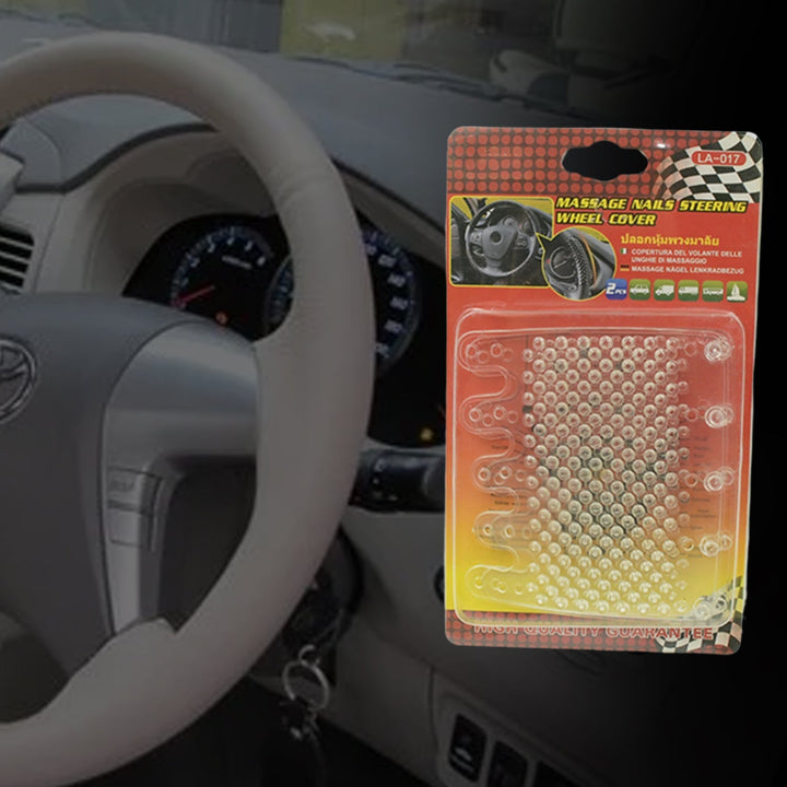 Silicon Car Massage Steering Cover High Quality Suitable For All Car (2 Pc Set) Your Brand