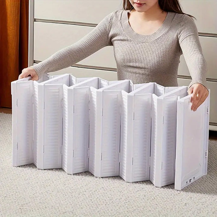 Stackable Multifunctional Storage, for Clothes Foldable Drawer Shelf Basket Utility Cart Rack Storage Organizer Cart for Kitchen, Pantry Closet, Bedroom, Bathroom, Laundry (5 Layer / 1 Pc) Your Brand