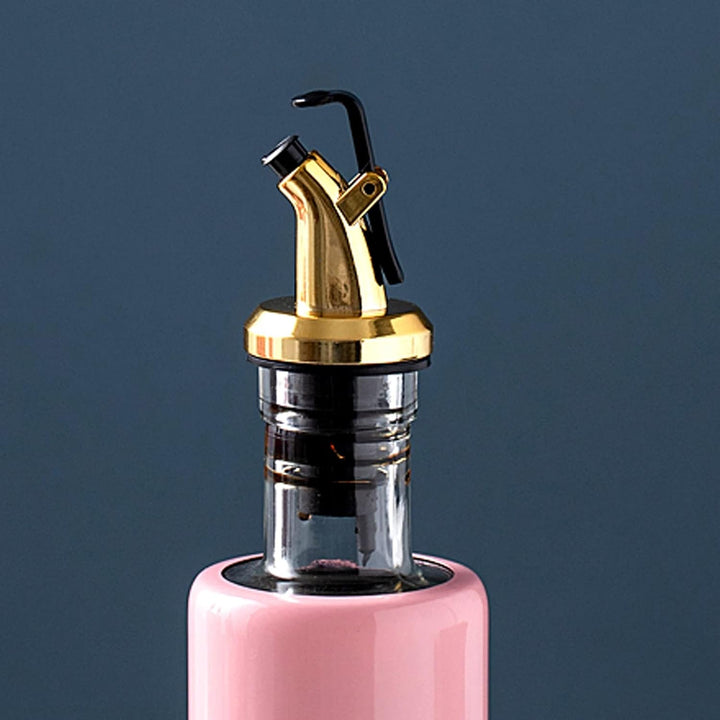 300 ML Olive Oil Dispenser Bottle Leakproof Condiment Glass Container Non- Drip Spout Soy Sauce Vinegar Cruet Bottle for Kitchen Cooking BBQ Fry for Kicthen Home (300 ML) Your Brand