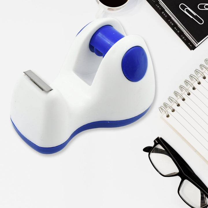 Plastic Tape Dispenser Cutter for Home Office use, Tape Dispenser for Stationary, Tape Cutter Packaging Tape School Supplies (1 pc / 213 Gm) Your Brand