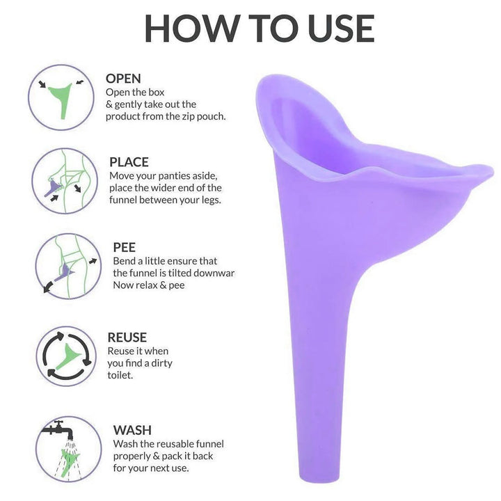 Stand And Pee Reusable Portable Urinal Funnel For Women Your Brand