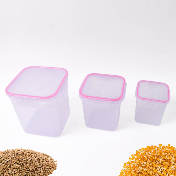 Kitchen Storage Container Set Of 3 Pcs (1500, 1000, 500 ML) your brand