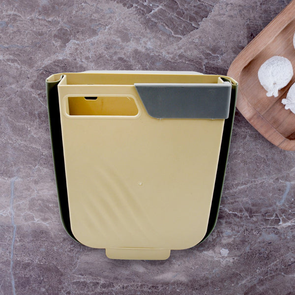 Hanging Trash Can for Kitchen Cabinet Door, Small Collapsible Foldable Waste Bins, Hanging Trash Holder for Bathroom Bedroom Office Car, Portable Your Brand