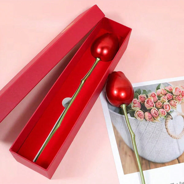 Metal Red Rose Couple Jewelry Box-Fancy Jewelry Box (1 Pc) - TezCart