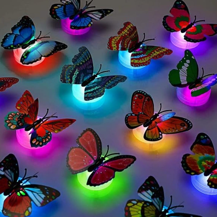 The Butterfly 3D Night Lamp Comes with 3D Illusion Design (1 Pc / Loose) - TezCart