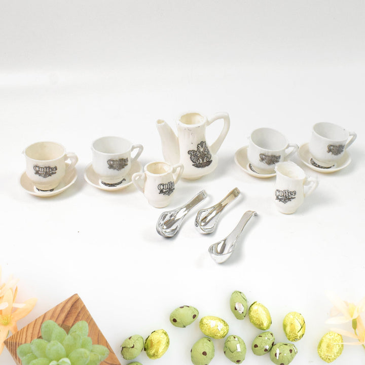 ﻿Tickles Tea toy Set | Coffee Kitchen Plastic Set Toy for Kids, Boys & Girls (14 Pcs / Mix Size & Design) Your Brand