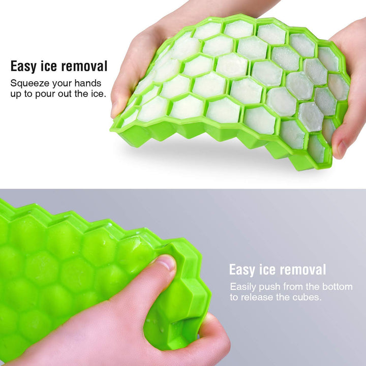 Silicone Ice Cube Trays 32 Cavity Per Ice Tray [Multi color] Your Brand