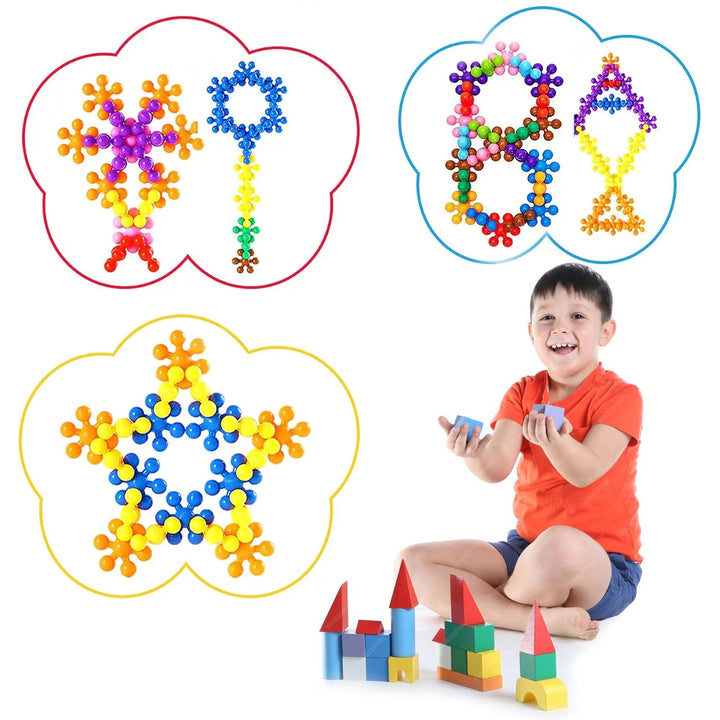 Star Shaped, Star Block Interlocking Blocks Colorful Star Building Blocks (100 Pcs Set) - TezCart