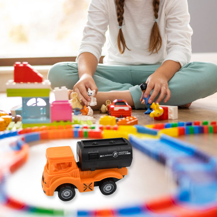 Tanker Truck Toys for Kids, friction power Vehicles Toy Truck, Plastic Truck, Friction Power Toy Trucks For Boys Girls, & Kids (1 Pc / Mix Color) Your Brand