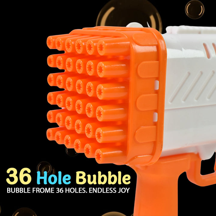 36 Holes Big Rechargeable Powerful Machine Bubble Gun Toys (1 Set) - TezCart