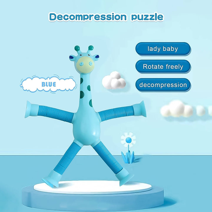 LED Giraffe Telescopic Suction Cup Toys (1 Pc) Your Brand