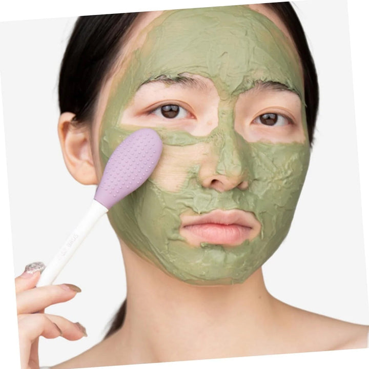 2 In 1 Double-headed Silicone Face Mask Brush (1 Pc) - TezCart