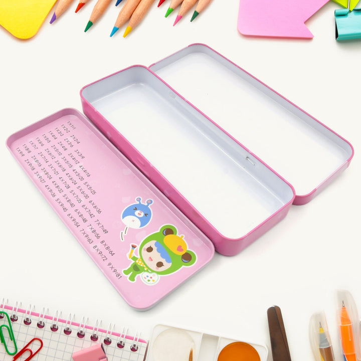 12-Piece Stationery Set: Pencil Box, Pencils, Erasers & More Your Brand