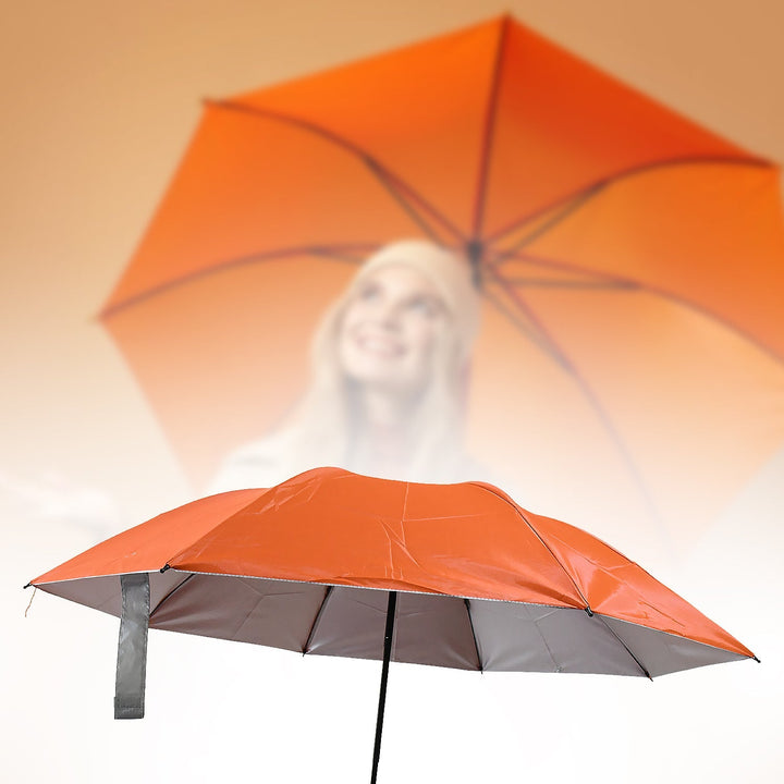 Vegetable shaped Folding Umbrella, Plastic Case Creative Fashion Folding Mini Sun Shade Rain Umbrella, Unique Umbrella, Sun & UV Protection, Cute Design (1 Pc) Your Brand