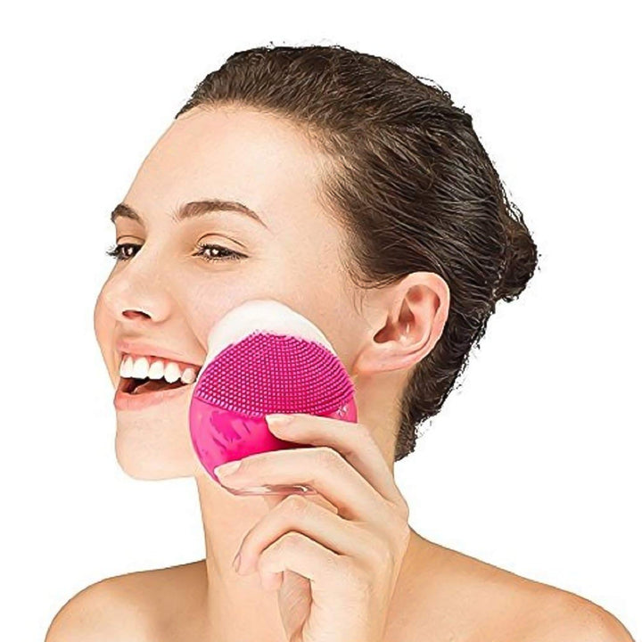 Silicone USB Facial Cleansing Brush and Face Massager (1 Pc) Your Brand