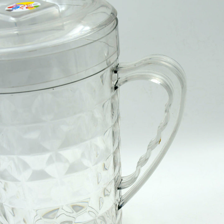 Mocktail Pet Jug  Plastic Jug With lid, Drinking Beverage Jag, Transparent Tableware  Reusable BPA Free, Plastic Water jug for Home use, Perfect for Home, Restaurants Your Brand