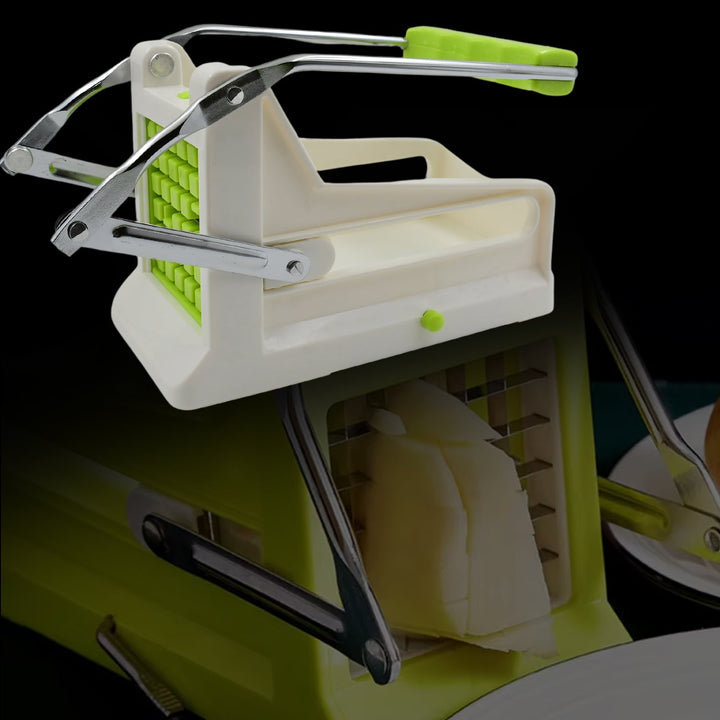 French Fry Cutter, Great with Vegetables, Potato Fries Cutter Professional Vegetable Cutter Stainless Steel Cutter Potato, Onions, Carrots, Cucumbers, Fruits Potato Cutter (1 pc) - TezCart