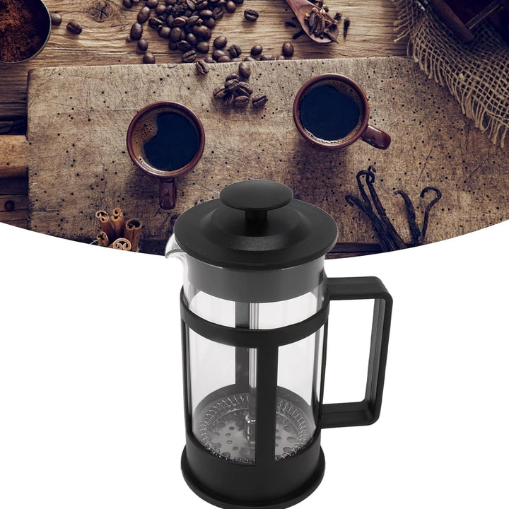 Coffee and Tea maker, Coffee Maker Glass Stainless Steel Coffee Press Glass Teapot for Camping Travel Gifts kitchen tools (Approx 350ml) Your Brand