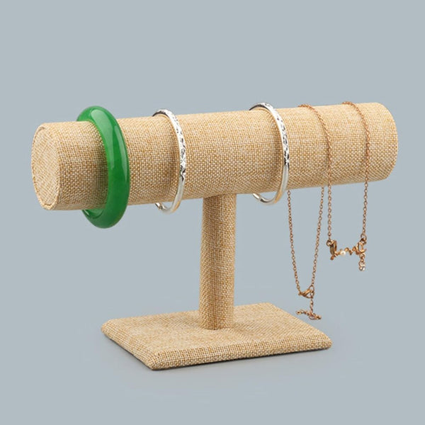 Jewelry Display Rack Bracelet Display Portable Bracelet Stand Jewelry Stand Organizer T Bar Stand Dispaly Rack Jewelry Display Stand Watch T- Flower Display Stand Appendix Necklace (1 pc) Your Brand