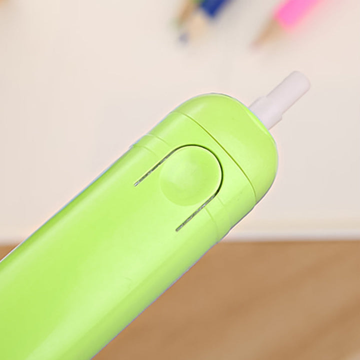 Electric Eraser Kit Automatic Pencil Eraser Battery Operated with 12 Eraser Refills - TezCart