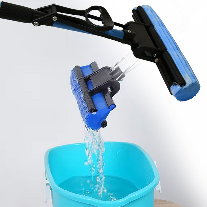Floor Cleaning Squeeze Mop with Adjustable Telescopic Handle Squeegee Absorber Sponge Cleaner Pocha for Home Kitchen Bathroom (1 Pc) Your Brand