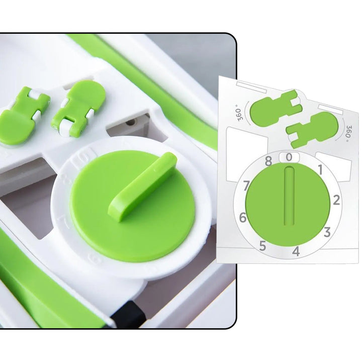 MULTI FUNCTIONAL TIME SAVING ADJUSTABLE HAND PRESS VEGETABLES CHOPPER - TezCart