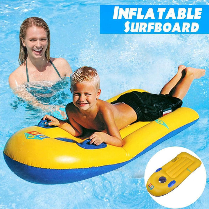 Inflatable Surfboard for Kids, Inflatable Bodyboard for Children with Handles, Portable Surfboard for Children, Outdoor Pool, Beach Floating Mat Pad Water Fun Your Brand
