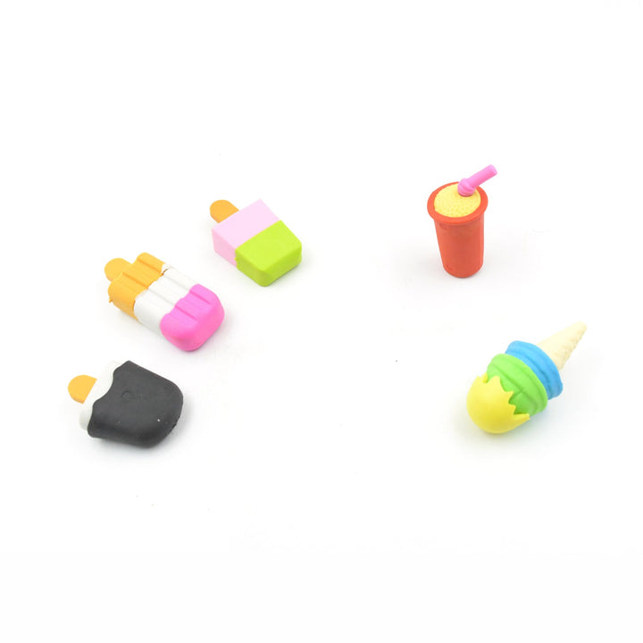 Mini Eraser Set for Kids (5 Pieces) - Fun Designs, Party Favors, School Prizes Your Brand