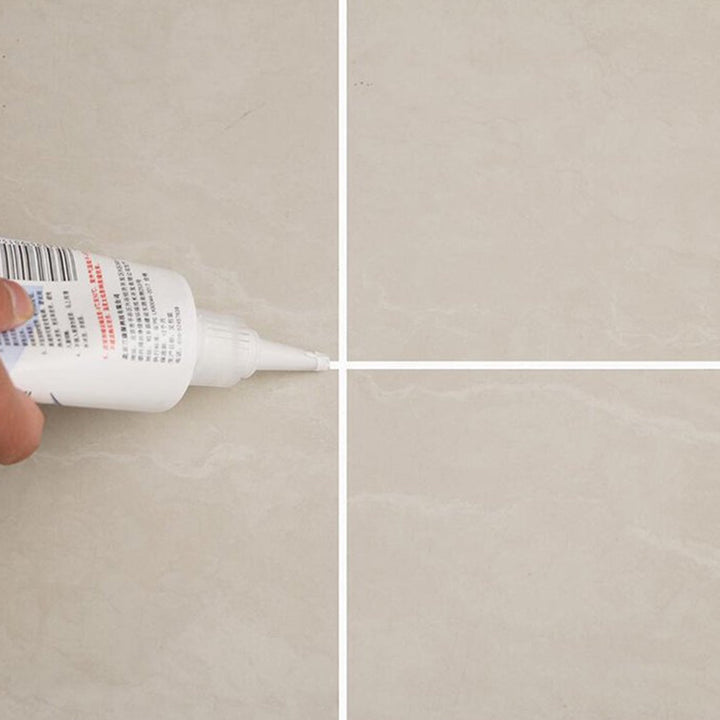 Waterproof Tile Gap / Crack / Grout Filler Water-Resistant Silicone Sealant for DIY Home Sink Gaps / Tiles Gaps / Grouts Repair Filler Tube For Home, Office, Bathroom, Toilets(180 Ml) Your Brand
