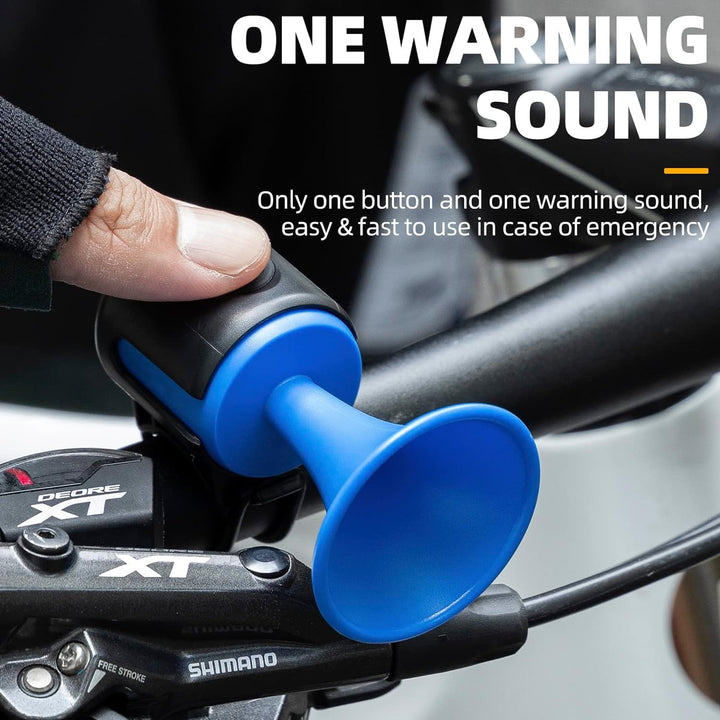 Bicycle Air Horn Loud - 120dB 1 Sound Mode Electronic Bicycle Bell,Super Electric Horn with Long Standby Button Battery Operated/IPX4 Waterproof Loud Bell for Adults Your Brand