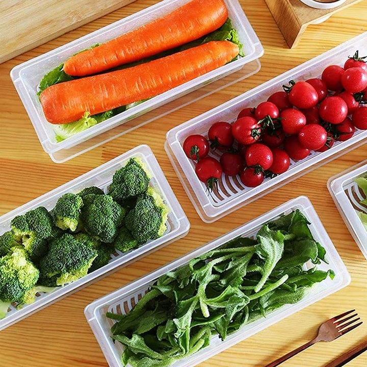 Vegetables & Fruits Freezer Storage Container (PACK OF 6PC 1500ML) - TezCart