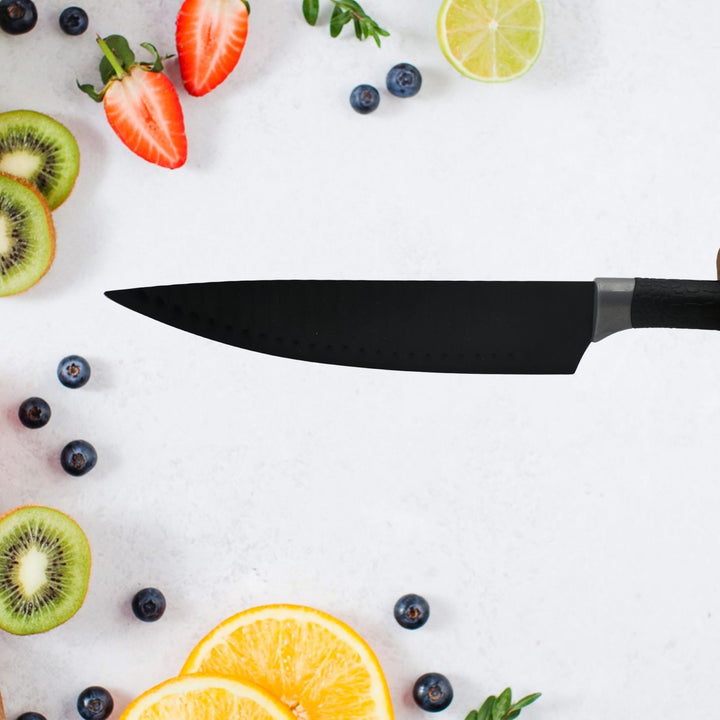 6 Pieces Professional Kitchen Knife Set, Meat Knife, Chef's Knife with Non-Slip Handle for Home, Kitchen and Restaurant with Chef Peeler and Scissor (Stainless Steel / 6 Pcs Set) Your Brand