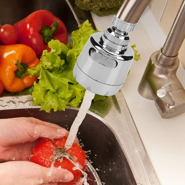 Plastic 360 Degree Rotating Water-Saving Faucet Sprayer Head (3.5 Inch) - TezCart