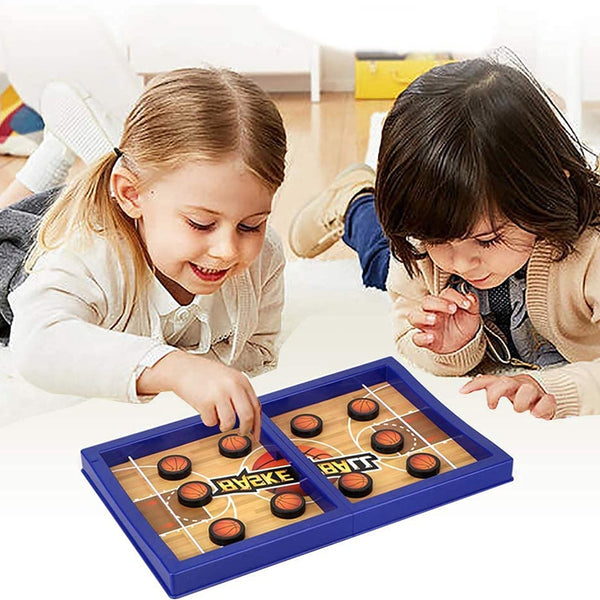 Fast Sling Basketball Puck Game Paced Table Desktop Battle Ice Hockey Game for Adults and Kids Parent-Child Winner Board Games Interactive Toy, Desktop Table Game Your Brand