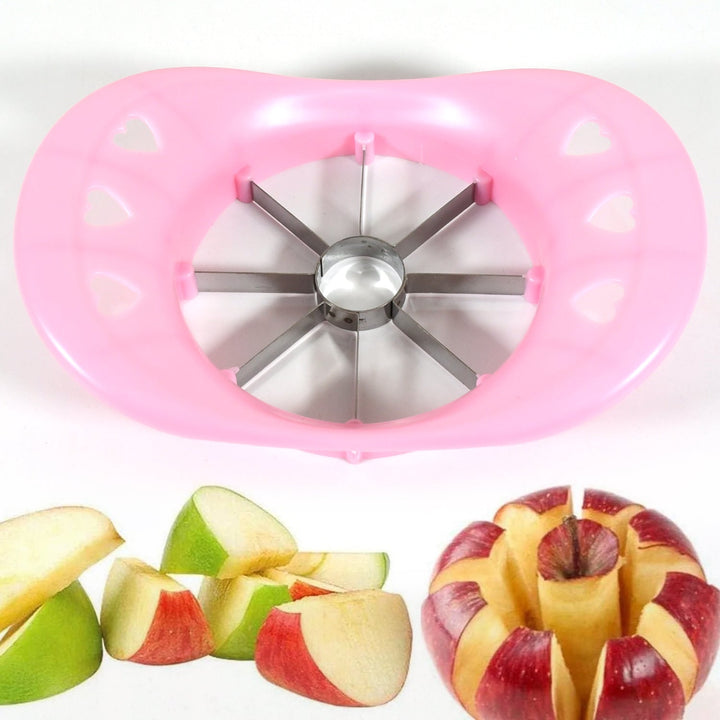 Multi Purpose Fruit Slicer Apple Cutter Regular With 8 Stainless Steel Blades Apple Slicer (1 Pc) Your Brand