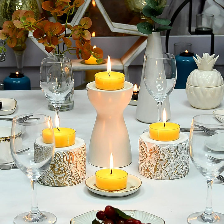 Tealight Diwali Candles for Home Decoration Smokeless Candles for Decorations Long Burning for Mood Dinners Parities Home Decoration Wedding Candle (1 Pc / Mix Color) Your Brand