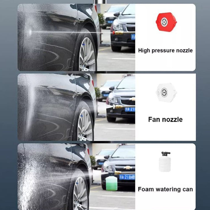 48V Car washing Kit, Portable Pressure Washer with, Rechargeable | Cordless Pressure Washer Gun | Handheld Pressure Washer for Car | Car Washer Gun (Type 1- Single Battery) Your Brand