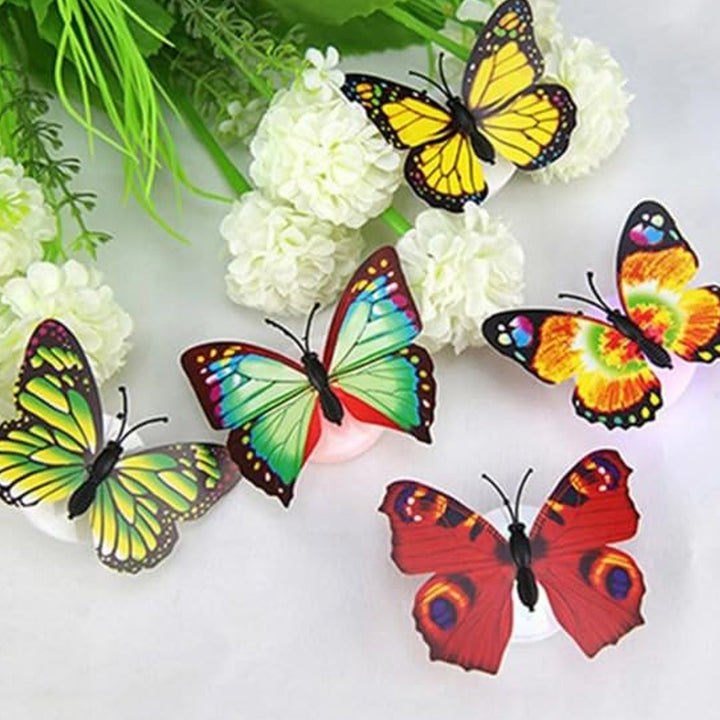 The Butterfly 3D Night Lamp Comes with 3D Illusion Design (1 Pc / Loose) - TezCart