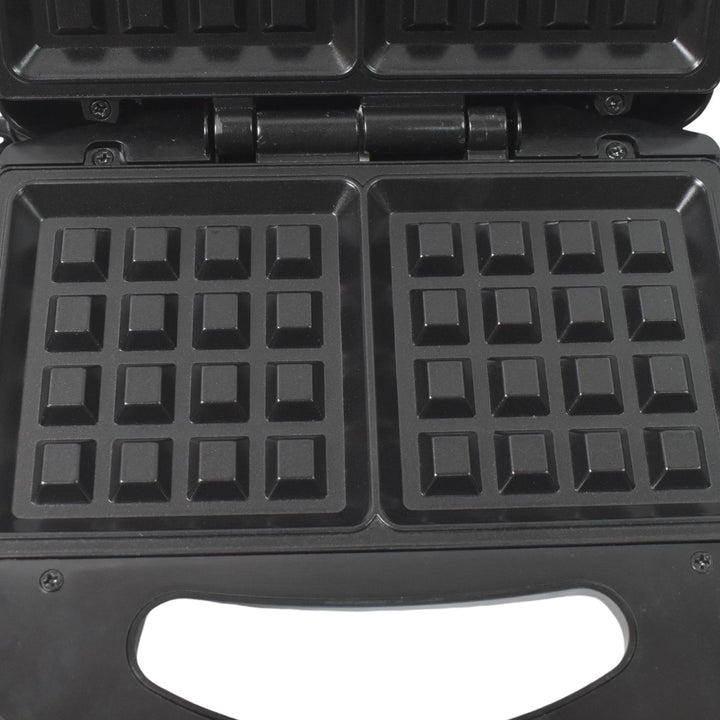 Waffle Maker, Makes 2 Square Shape Waffles| Non-Stick Plates| Easy to Use with Indicator Lights Your Brand
