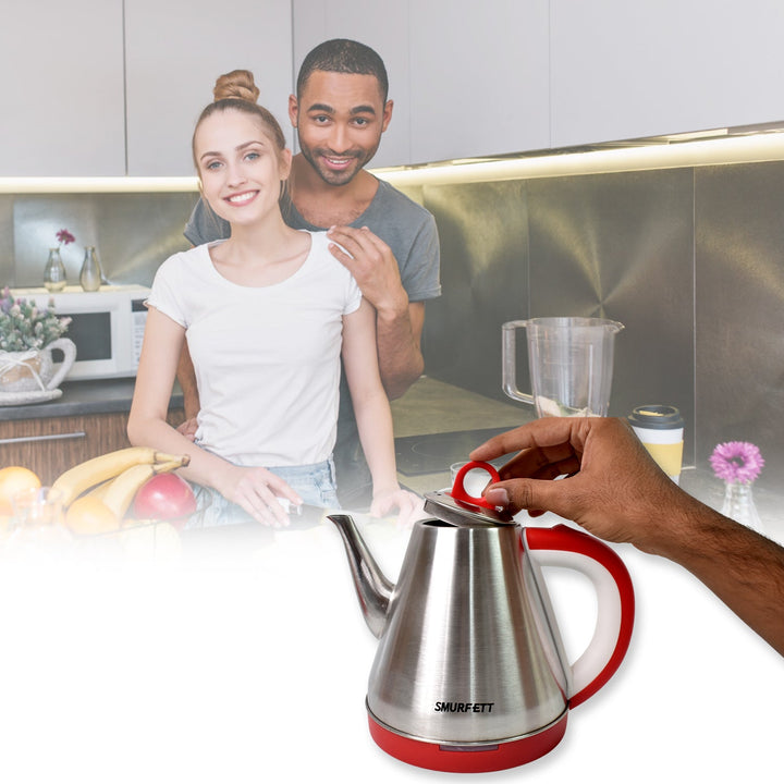 Stainless steel large capacity electric kettle (1500W / 1.5 Ltr.) - TezCart