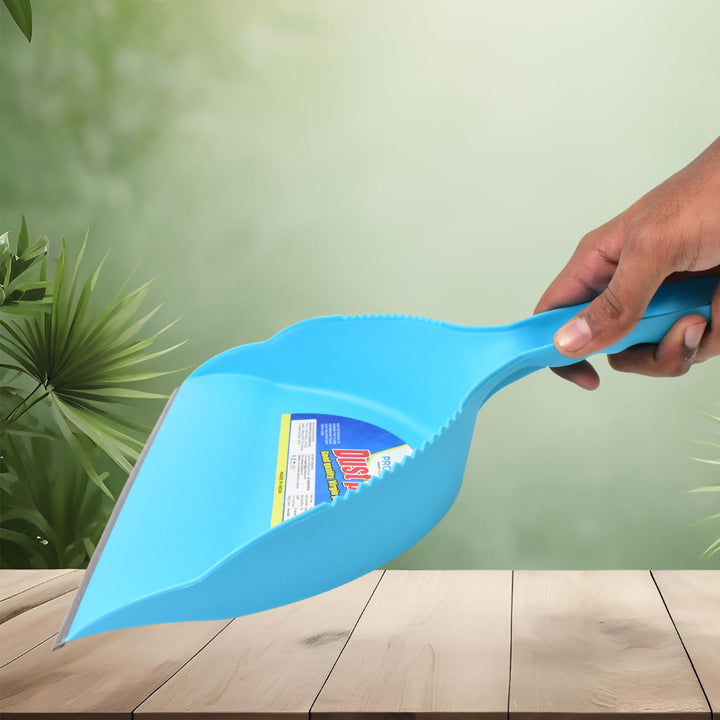 Heavy Plastic Dustpan with Handle (1 Pc) - TezCart