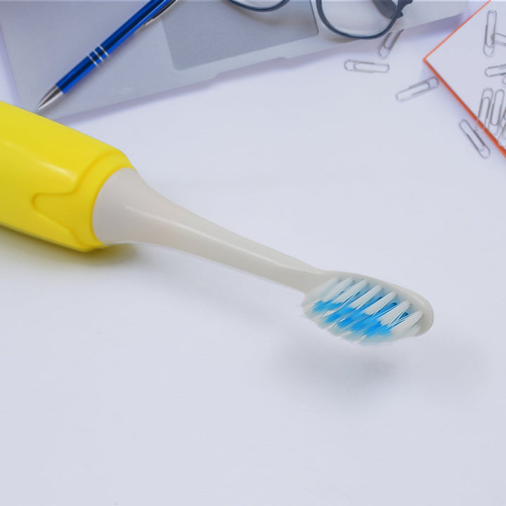 Adult Waterproof Electric Toothbrush 1 Head Battery Operated Toothbrush (1 Pc / Battery Not Included / Mix Color) - TezCart