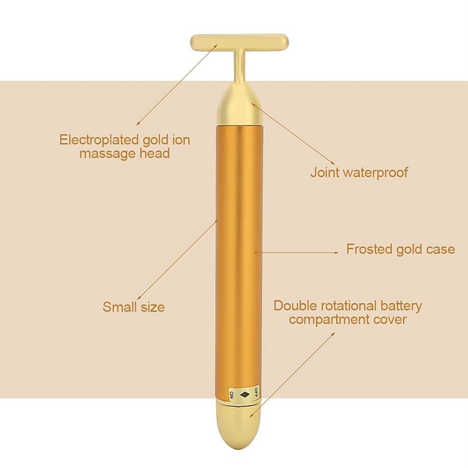 Golden Energy Face Massager (1 Pc) - TezCart