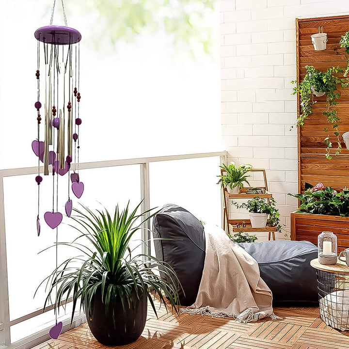 Smiley and Hearts Love Wind Chime (1 Pc) - TezCart