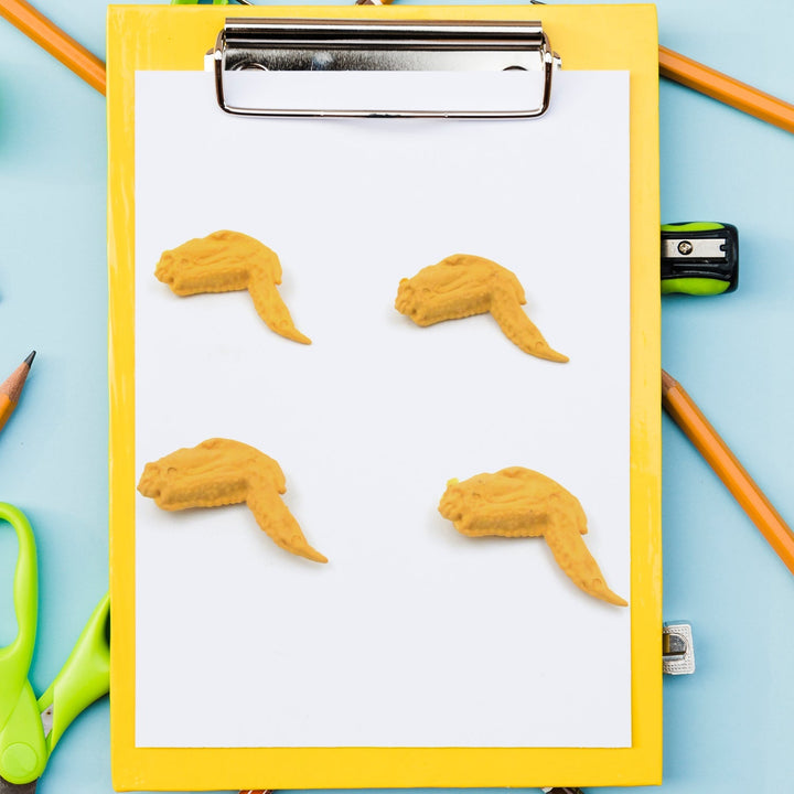 Cute Erasers, Pencil Eraser, Chicken Wings Chicken Legs Eraser Student School Supplies Gifts Chicken Rubber Drawing Small Eraser Office Accessory Fun Back to School Supplies Gifts Party Favor for Kids Adults Students (8 Pcs Set) Your Brand