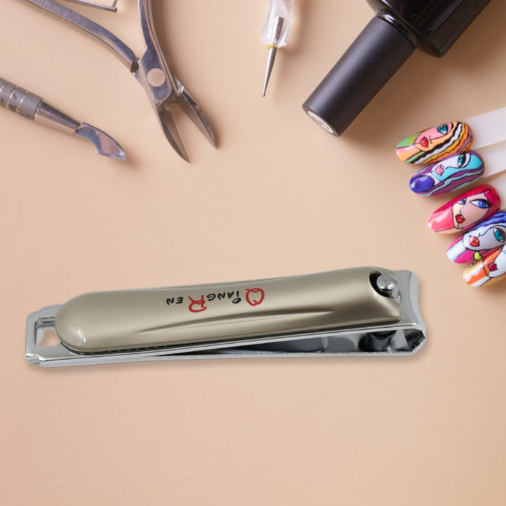 Stainless Steel Folding Portable Large Nail Clippers with Nail File (1 Pc) - TezCart
